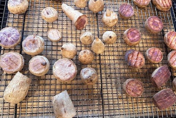 Roasted Okinawan Purple Sweet Potatoes Two Ways